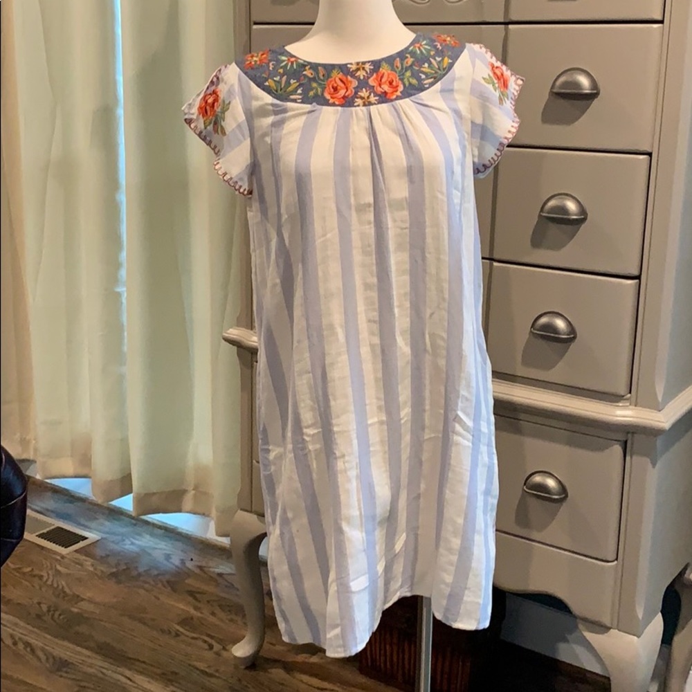L Love embroidered dress